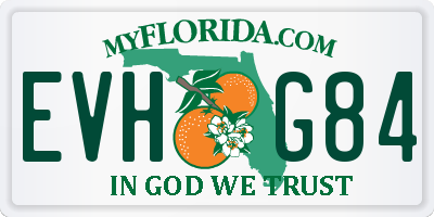 FL license plate EVHG84