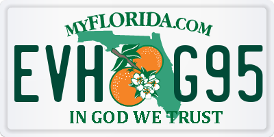 FL license plate EVHG95