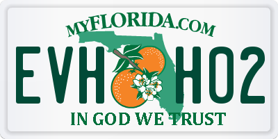 FL license plate EVHH02