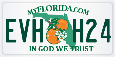 FL license plate EVHH24