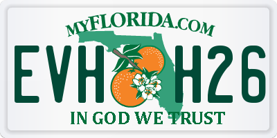 FL license plate EVHH26