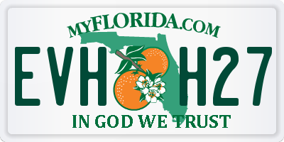 FL license plate EVHH27