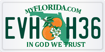 FL license plate EVHH36