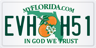 FL license plate EVHH51