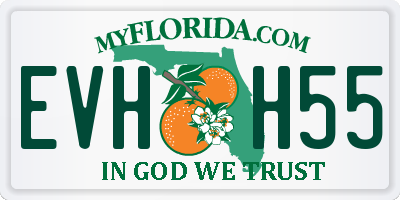 FL license plate EVHH55