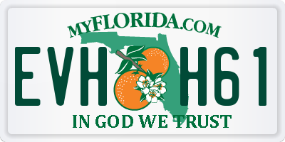 FL license plate EVHH61