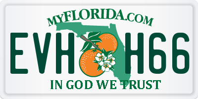 FL license plate EVHH66