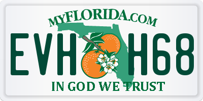 FL license plate EVHH68