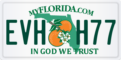 FL license plate EVHH77