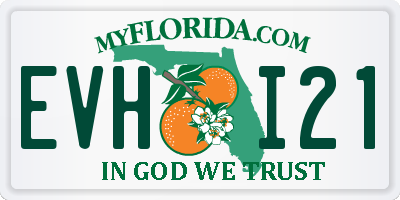 FL license plate EVHI21