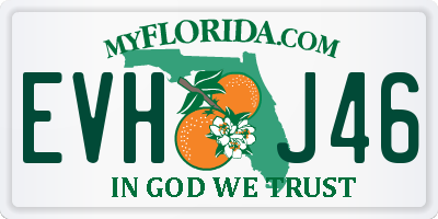 FL license plate EVHJ46