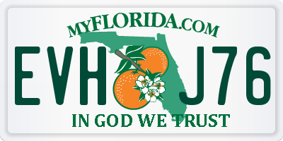 FL license plate EVHJ76