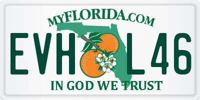 FL license plate EVHL46