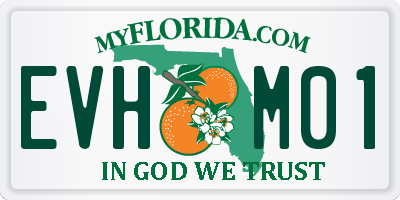 FL license plate EVHM01