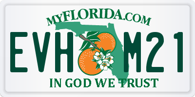 FL license plate EVHM21