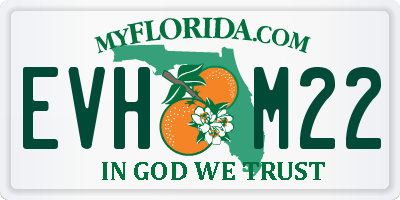 FL license plate EVHM22