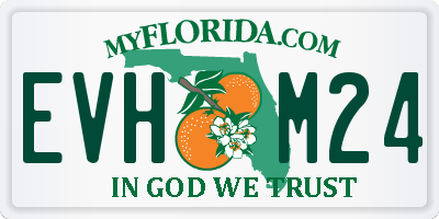 FL license plate EVHM24
