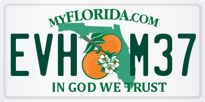 FL license plate EVHM37