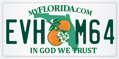 FL license plate EVHM64