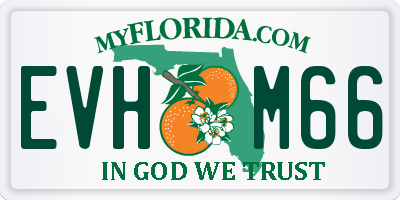 FL license plate EVHM66