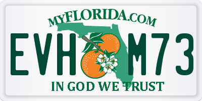FL license plate EVHM73