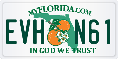 FL license plate EVHN61