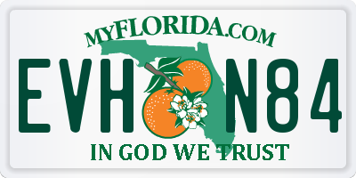 FL license plate EVHN84