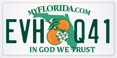 FL license plate EVHQ41