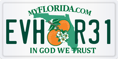 FL license plate EVHR31