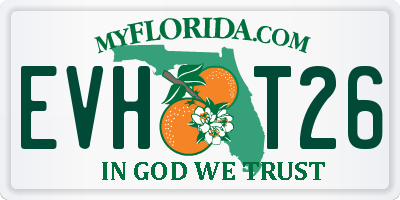 FL license plate EVHT26