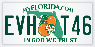 FL license plate EVHT46