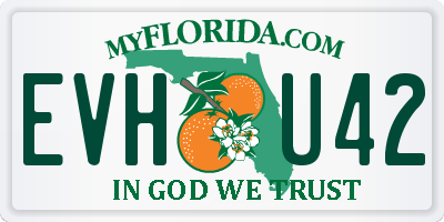 FL license plate EVHU42