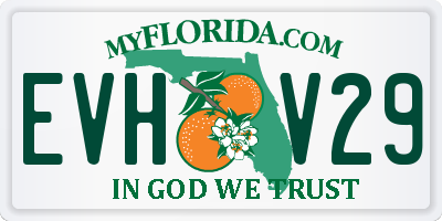 FL license plate EVHV29