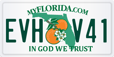 FL license plate EVHV41