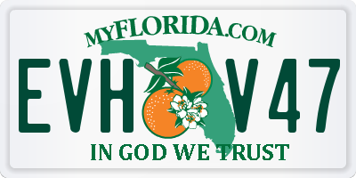 FL license plate EVHV47