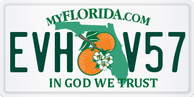 FL license plate EVHV57