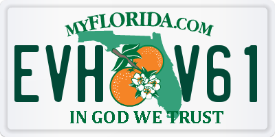 FL license plate EVHV61