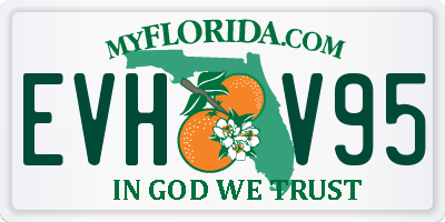 FL license plate EVHV95
