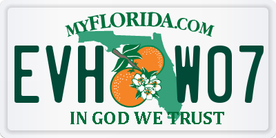 FL license plate EVHW07
