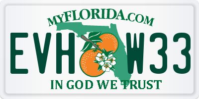 FL license plate EVHW33