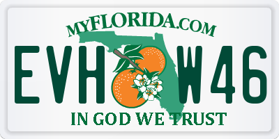 FL license plate EVHW46