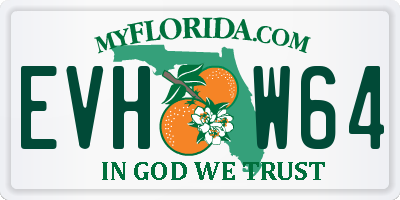 FL license plate EVHW64