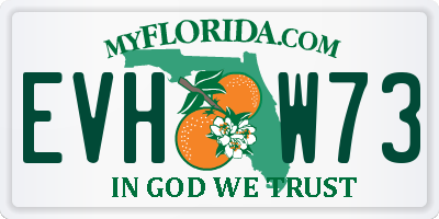 FL license plate EVHW73