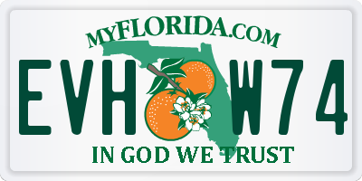 FL license plate EVHW74