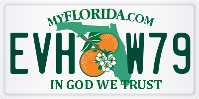 FL license plate EVHW79