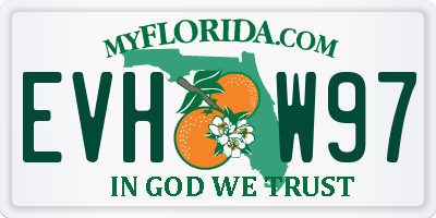 FL license plate EVHW97