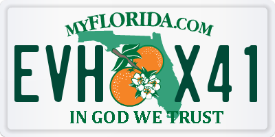 FL license plate EVHX41