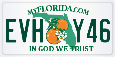 FL license plate EVHY46