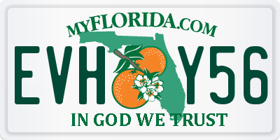 FL license plate EVHY56