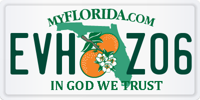 FL license plate EVHZ06